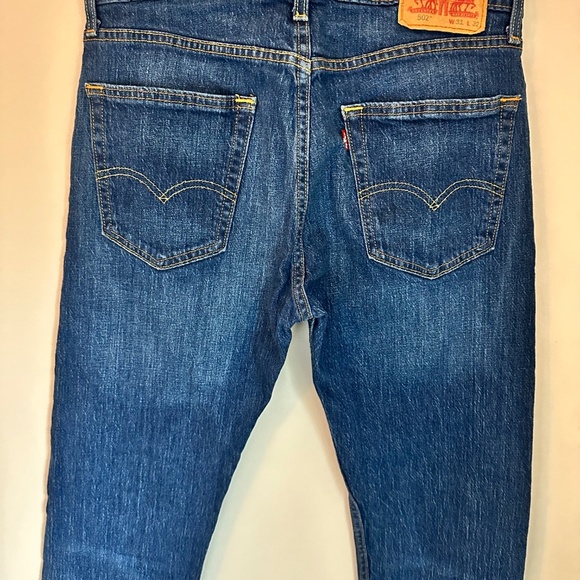 Levi’s Men’s 502 Dark Wash Jeans — W31 L32 - Picture 3 of 5